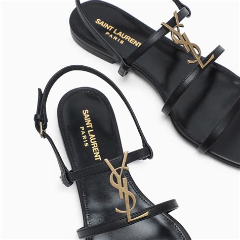 ysl tribute flat sandal|ysl cassandra flat sandals.